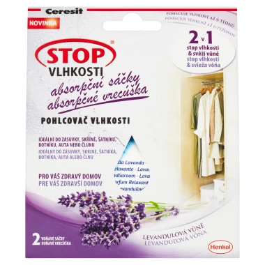 Ceresit Stop Vlhkosti Absorpční sáčky levandulová vůně 2 x 50 g