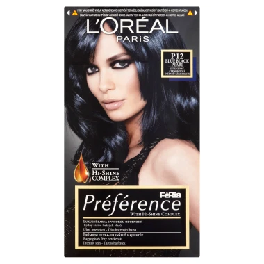 L'Oréal Paris Féria Préférence Blue Black Pearl intenzivní černomodrá P12
