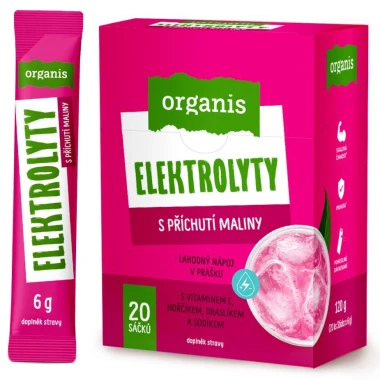 Organis Elektrolyty malina 20 x 6 g