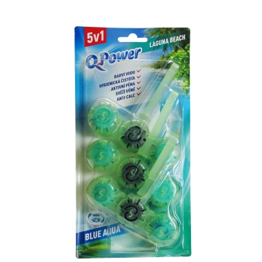 Q-Power Tuhý WC závěs Blue Aqua Laguna Beach 3x 40 g