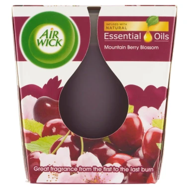 Air Wick Essential Oils Svíčka višňový čaj 105 g