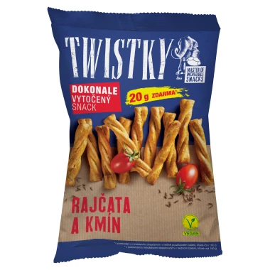 Twistky Rajčata a kmín 180g