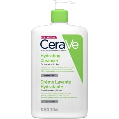 CeraVe Hydrating Cleanser hydratační čisticí emulze na obličej a tělo 976 ml