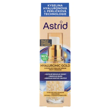 Astrid Hyaluronic Gold vyplňující perlové sérum proti vráskám 30ml