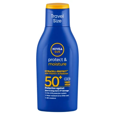 Nivea Sun Protect & Moisture Cestovní mléko na opalování OF 50+ 100 ml