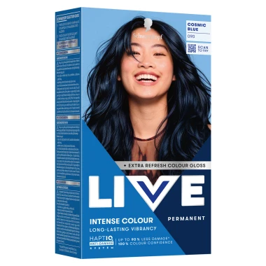 Schwarzkopf Live Intense Colour Permanent barva na vlasy 090 kosmická modrá