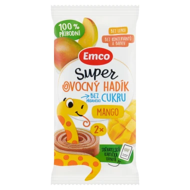Emco Super ovocný hadík mango 2 ks 20g