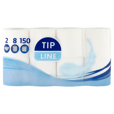Tip Line Jemný toaletní papír 2vrstvý 8 ks
