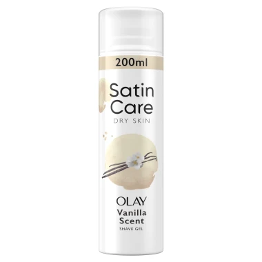 Gillette Satin Care Dámský gel na holení Vanilková vůně 200 ml