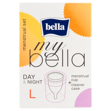 Bella My Bella menstruační kalíšek a krabička pro skladování a čištění L