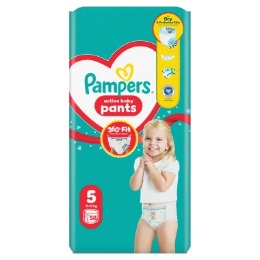 Pampers Active Baby Pants, vel. 5, 58 ks