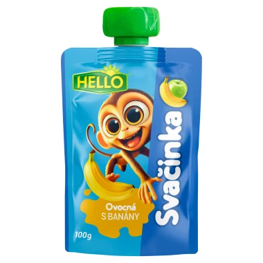 Hello Ovocná svačinka s banány 100g