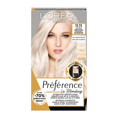 L'Oréal Paris Preférence Le Blonding Ultra světlá studená křišťálová blond, 40+80+54+4,4ml