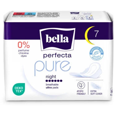 Bella Perfecta Pure Night ultratenké vložky s křidélky 7 ks