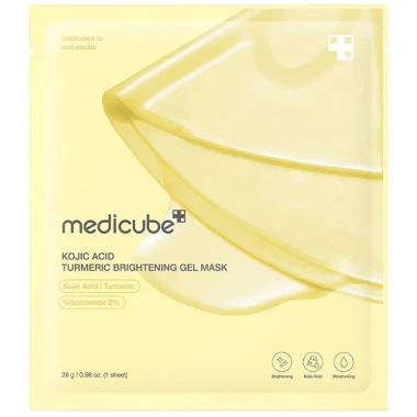 Medicube Kojic Acid Turmeric Brightening gelová pleťová maska 28 g