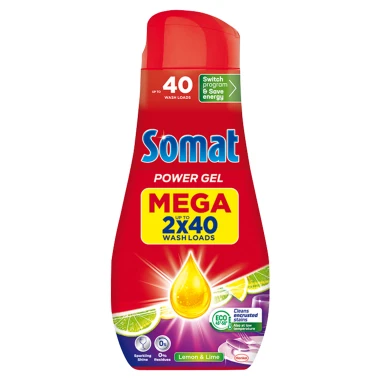 Somat All-in-1 Gel do myčky Lemon & Lime 80 dávek