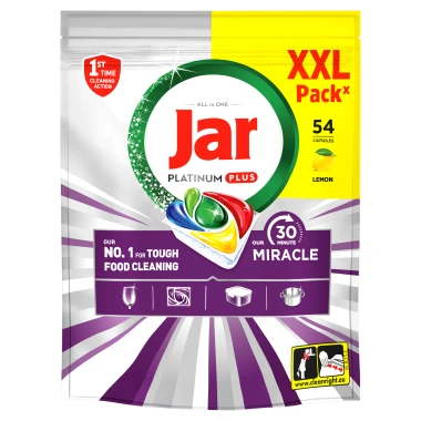 Jar Our 30 Minute Miracle Platinum Plus kapsle do myčky 54 ks