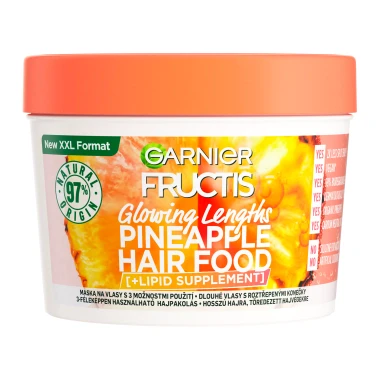 Garnier Fructis Hair Food Pineapple 3 v1 maska pro dlouhé vlasy, 400 ml