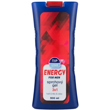 Tip Line Sprchový gel Energy for Man 3 v 1 500ml