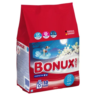 Bonux Prací prášek White Lilac 3v1 18 PD