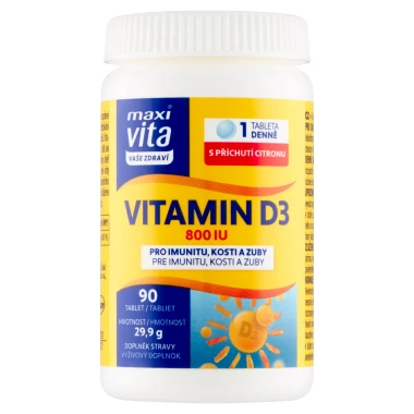 Maxi Vita Vaše Zdraví Vitamin D3 800 IU 90 tablet 29,9g