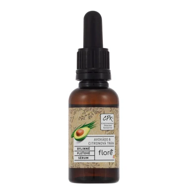 Floré  bylinné pleťové sérum avokádo & citronová tráva 30 ml