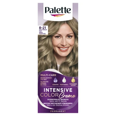 Palette Intensive Color Creme barva na vlasy Světlý popelavě plavý 8-21