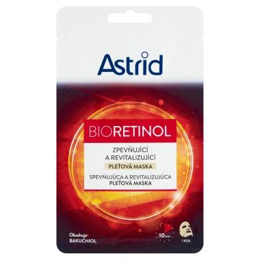 Astrid Bioretinol zpevňující a revitalizující pleťová maska 1 ks 20ml