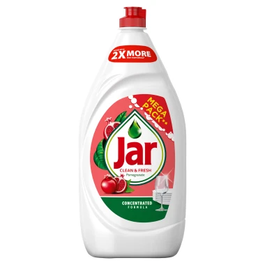 Jar Clean & Fresh Pomegranate & Honeysuckle Tekutý prostředek na nádobí 1350 ml