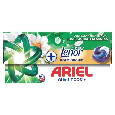 Ariel Allin1 PODS +Touch of Lenor Gold Orchid Kapsle na praní 26 PD