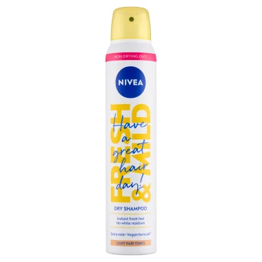 Nivea Fresh & Mild Suchý šampon pro světlý tón vlasů 200 ml