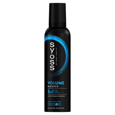 Syoss Volume 3v1 Pěnové tužidlo na vlasy 250 ml