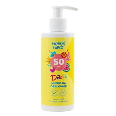 Helios Herb Dětské mléko na opalování SPF 50 200 ml