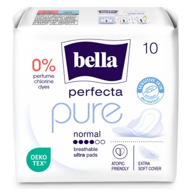 Bella Perfecta Pure Normal ultratenké vložky s křidélky 10 ks