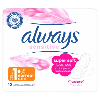 Always Platinum Normal Hygienické vložky s křidélky 10 ks