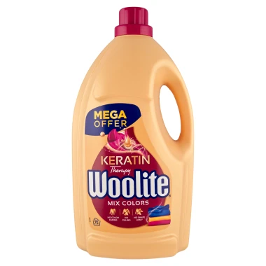 Woolite Keratin Therapy Prací gel na barevné prádlo 75 PD