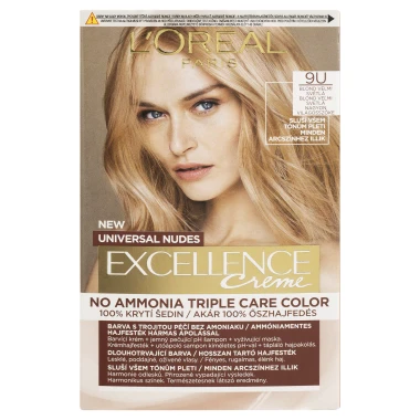 L'Oréal Paris Excellence Creme Universal Nudes permanentní barva na vlasy 9U Blond velmi světlá