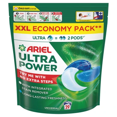 Ariel Ultra Power Pods Universal+ kapsle na praní 29 PD
