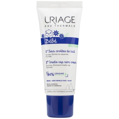 Uriage Bébé 1st Cradle Cap Care Cream regenerační krém pro dětskou pokožku hlavy a obličeje 40 ml