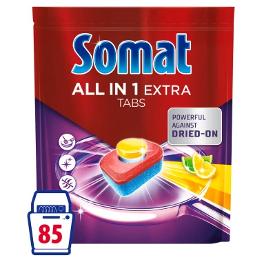 Somat All in 1 Extra Lemon & Lime Tablety do myčky nádobí 85 ks