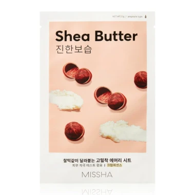 MISSHA Airy Fit Sheet Mask Shea Butter plátýnková maska 19 g