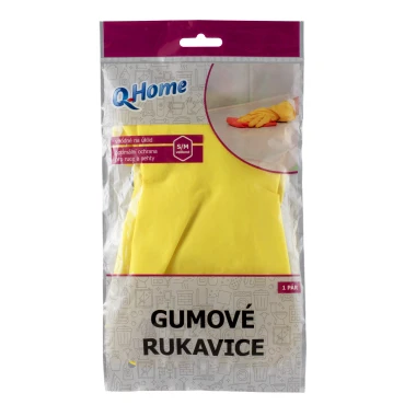 Q-Home gumové rukavice S/M