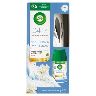 Air Wick Freshmatic Difuzér a náplň do osvěžovače vzduchu vůně svěžího prádla 250 ml