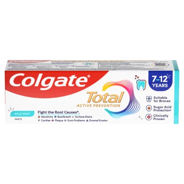 Colgate Total Active Prevention Junior dětská zubní pasta pro děti ve věku 7 - 12 let 50ml