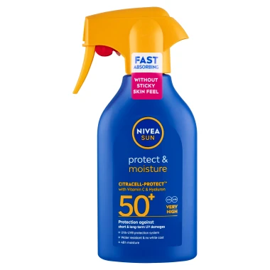 Nivea Sun Protect & Moisture Hydratační sprej na opalování OF 50+ 250 ml