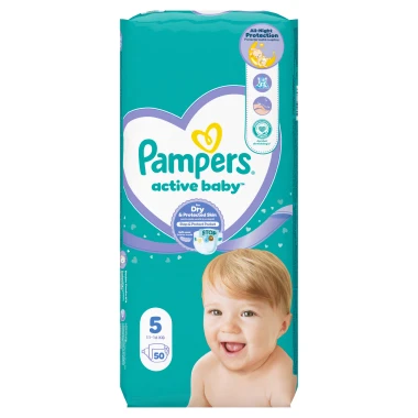 Pampers Active Baby, vel. 5, 50 ks