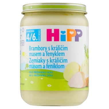 HiPP Brambory s králičím masem a fenyklem 190 g