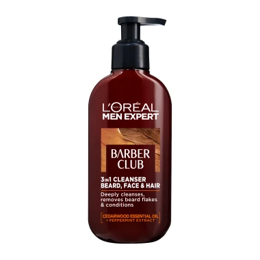 L'Oréal Paris Men Expert Barber Club čisticí gel na vousy, tvář a vlasy 3v1 200 ml