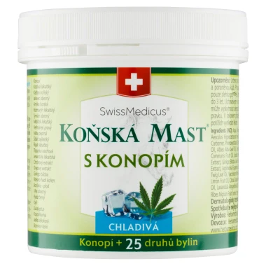 SwissMedicus Koňská mast s konopím chladivá 250 ml