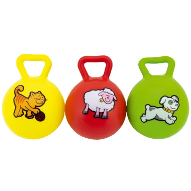 Teddies MPZ chrastítko míč s úchytem 10 cm - mix barev 1 ks